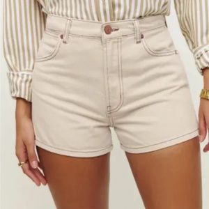 Reformation Cowboy High-rise Jean shorts
